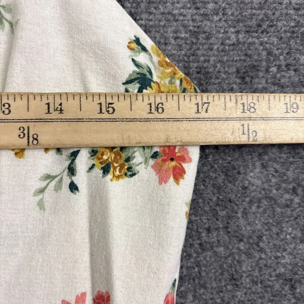 Old Navy Cami SunDress Womens Size L Cream Floral Peasant Cottagecore - Picture 5 of 10